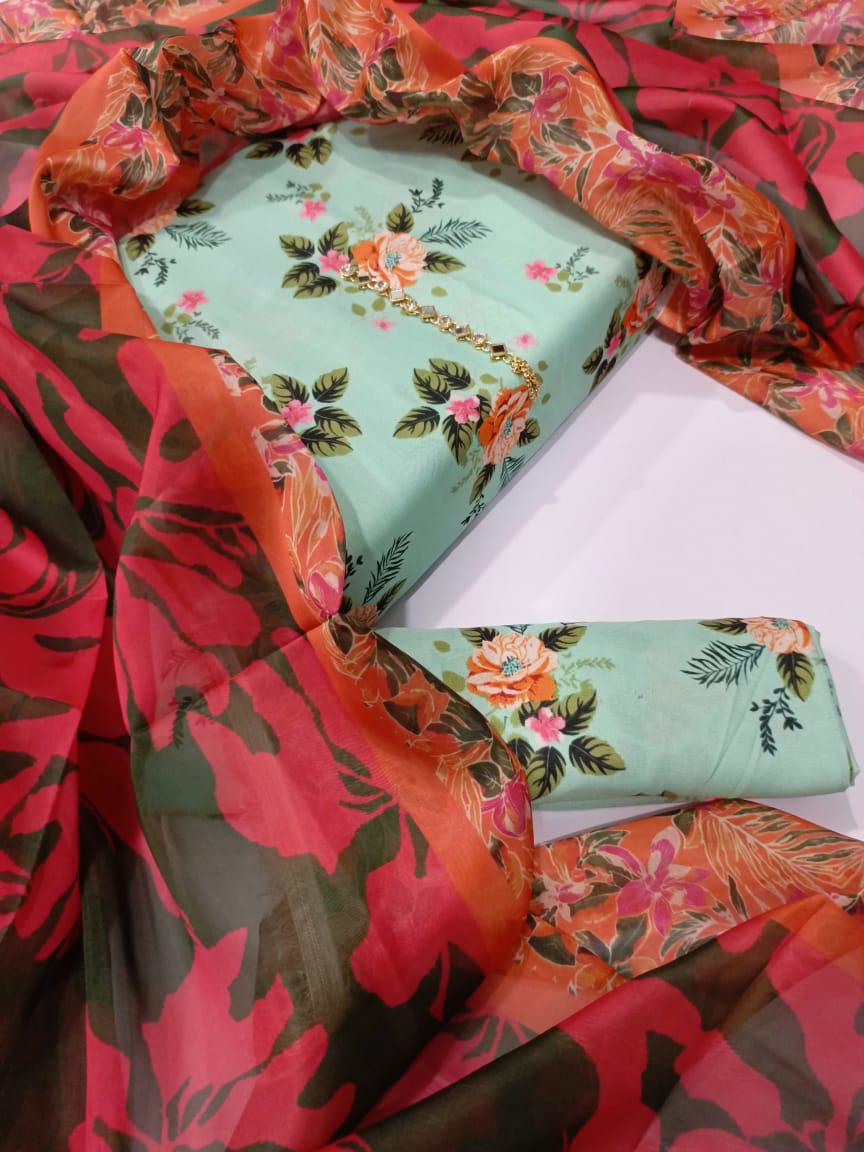 Digital Printed Swiss Lawn 2 Piece-Unstitched